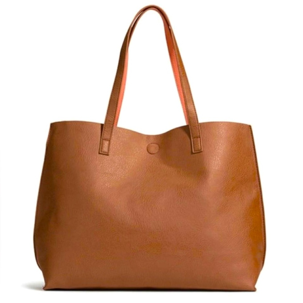 G.H.BASS & CO Reversible Leather Tote
